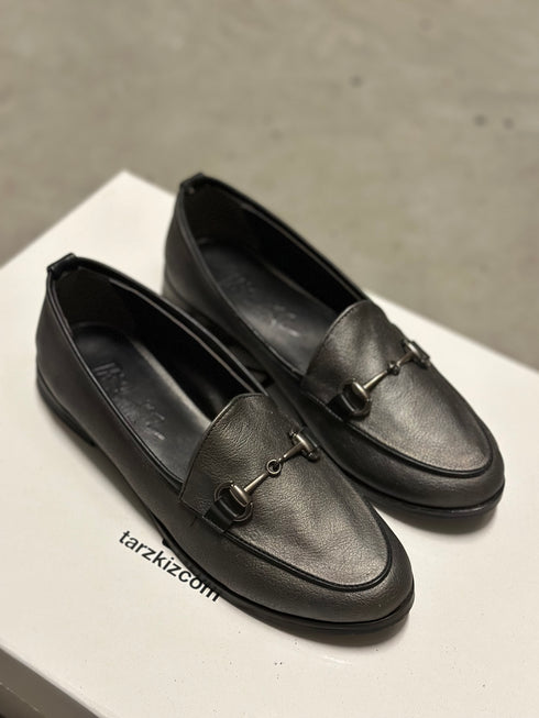 LUNA SİYAH TOKALI LOAFER